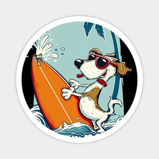 Dog surf 96012 Magnet